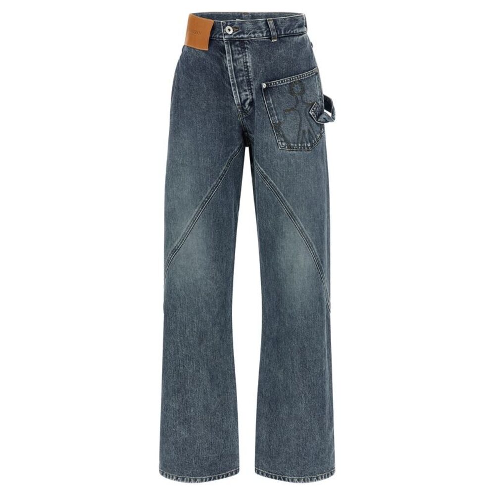 J.W.Anderson Blue Cotton Jeans Women's Denim